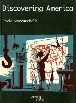 Books depicts: Man drawing a map on the wall that is also projected on his body.