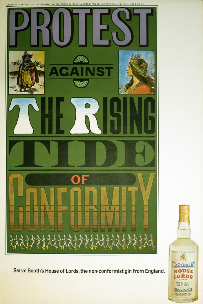 Posters depicts: Poster title in a variety of 19th century display typefaces with an image of many men running along the bottom 