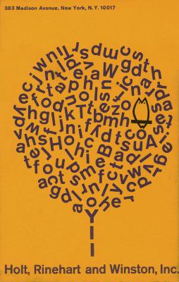 Cards depicts: Random letters arranged to form a tree with an owl in it.