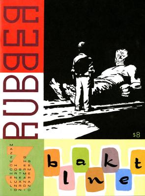 Serial Publications depicts: monster-like figure starting to sit up on the ground; a small person shown from the rear stands in front of him