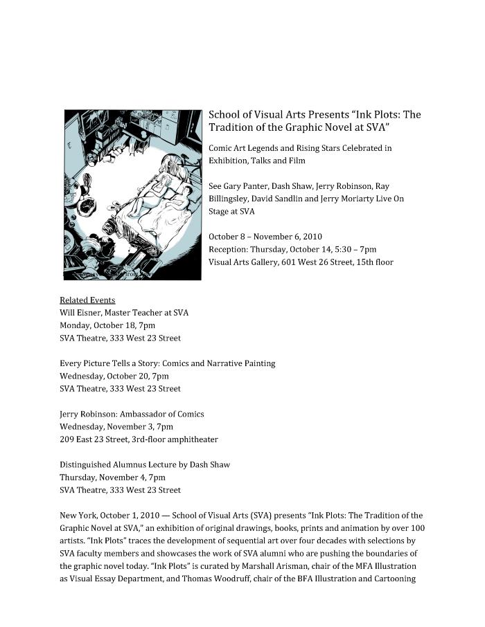 Announcements and invitations depicts: Typewritten description of exhibition