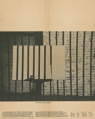 Course Announcements depicts: Picture of a jail cell and a half painted painting of a jail cell. 