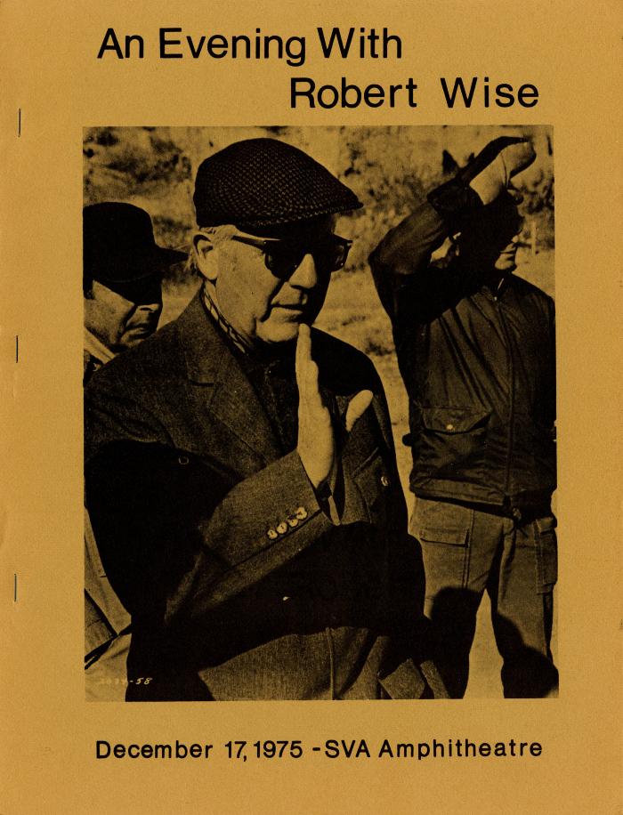 Programs depicts: Front cover with photograph of Wise with dates of event