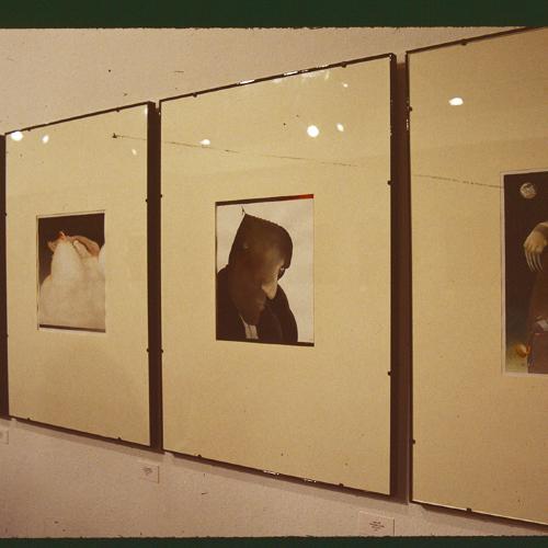 Photographic Materials depicts: installation of artworks in gallery