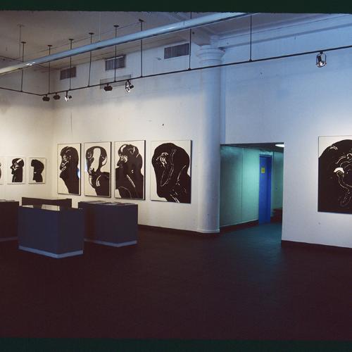 Photographic Materials depicts: installation of artworks in gallery