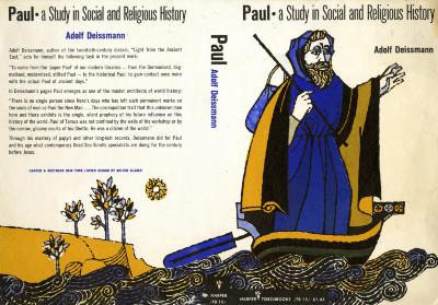 Book Covers depicts: woodcut of bearded and hooded man in boat