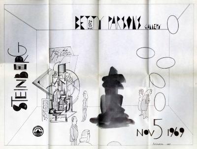 Posters depicts: people at an exhibition looking at abstract art