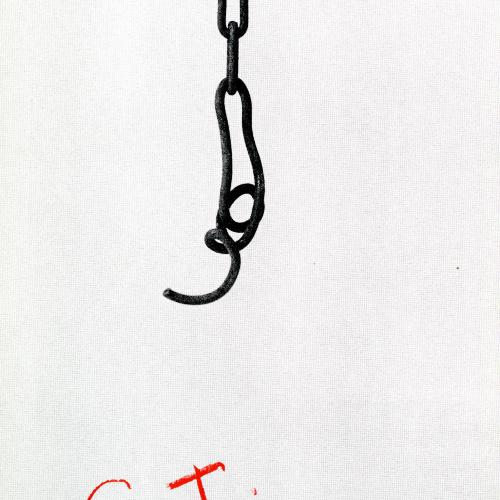 Booklet/Brochure depicts: chain and "GT was here" in red crayon
