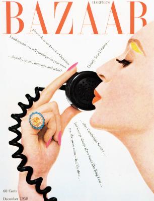 Serial Publications depicts: woman talking into phone with words coming out of it like sun rays