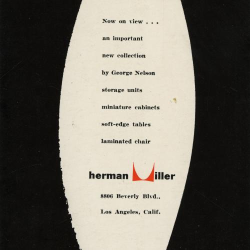 Advertisements depicts: white leaf shape with type on a black background