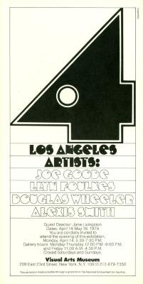 Announcements and invitations depicts: Big number four plus information about exhibition
