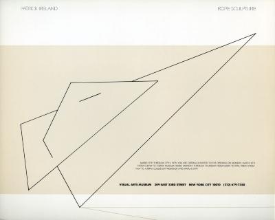 Posters depicts: Abstract lines forming triangular shapes