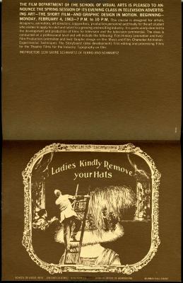 Course Announcements depicts: old timey photo of a man climbing a ladder onto a stage