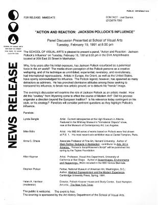 Press Releases depicts: typed description of event