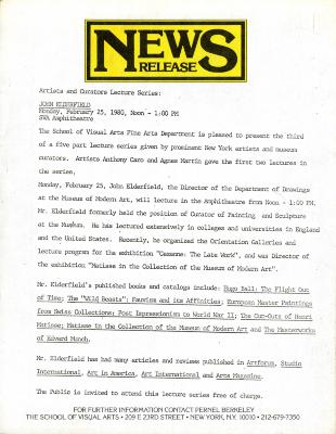 Press Releases depicts: typed description of event