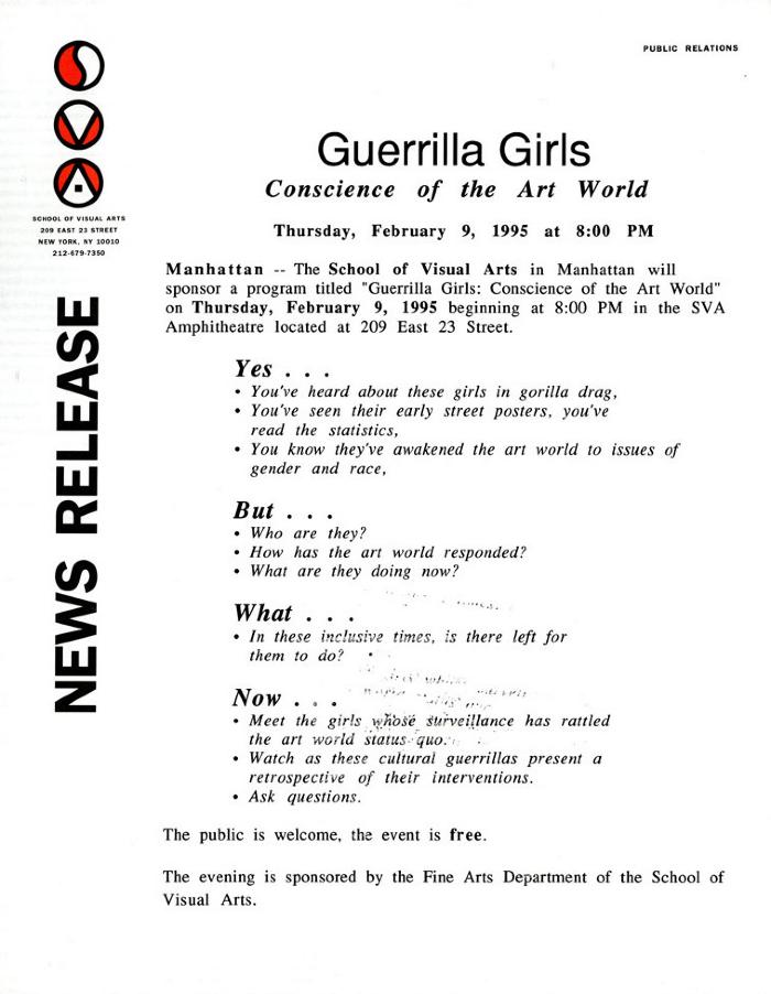 Press Releases depicts: typed description of event