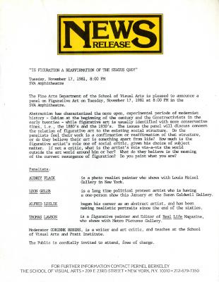 Press Releases depicts: typed description of event